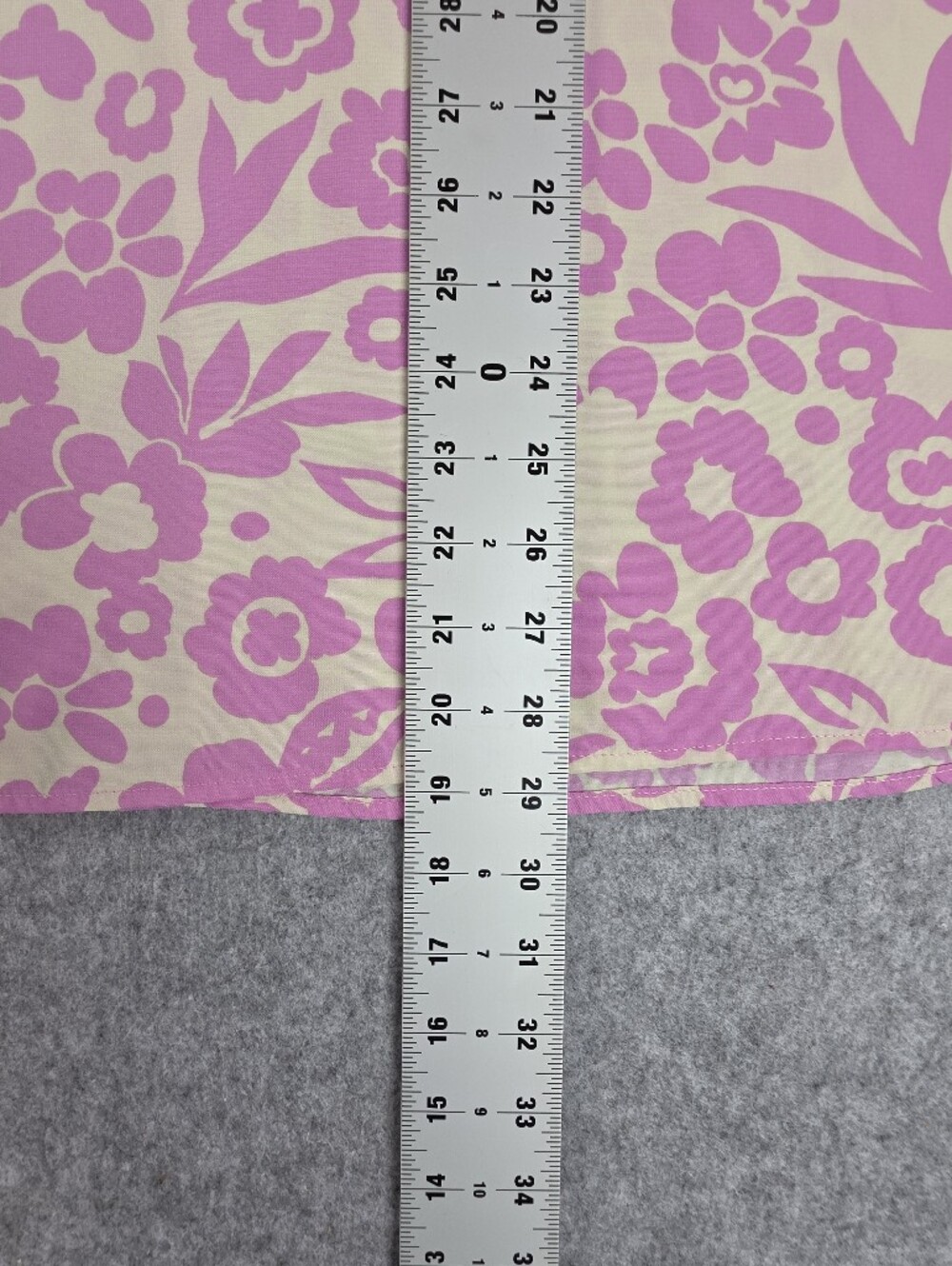 entro Cream Blouse with Pink Floral Print Women's XL Shirt Top - Picture 4 of 6